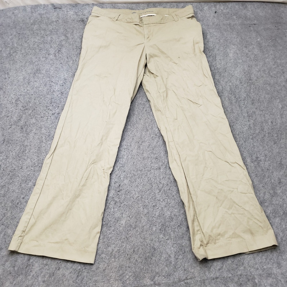 Dickies Pants Womens 16R Beige Khaki Straight Chino Slacks Workwear Ladies 36x30
